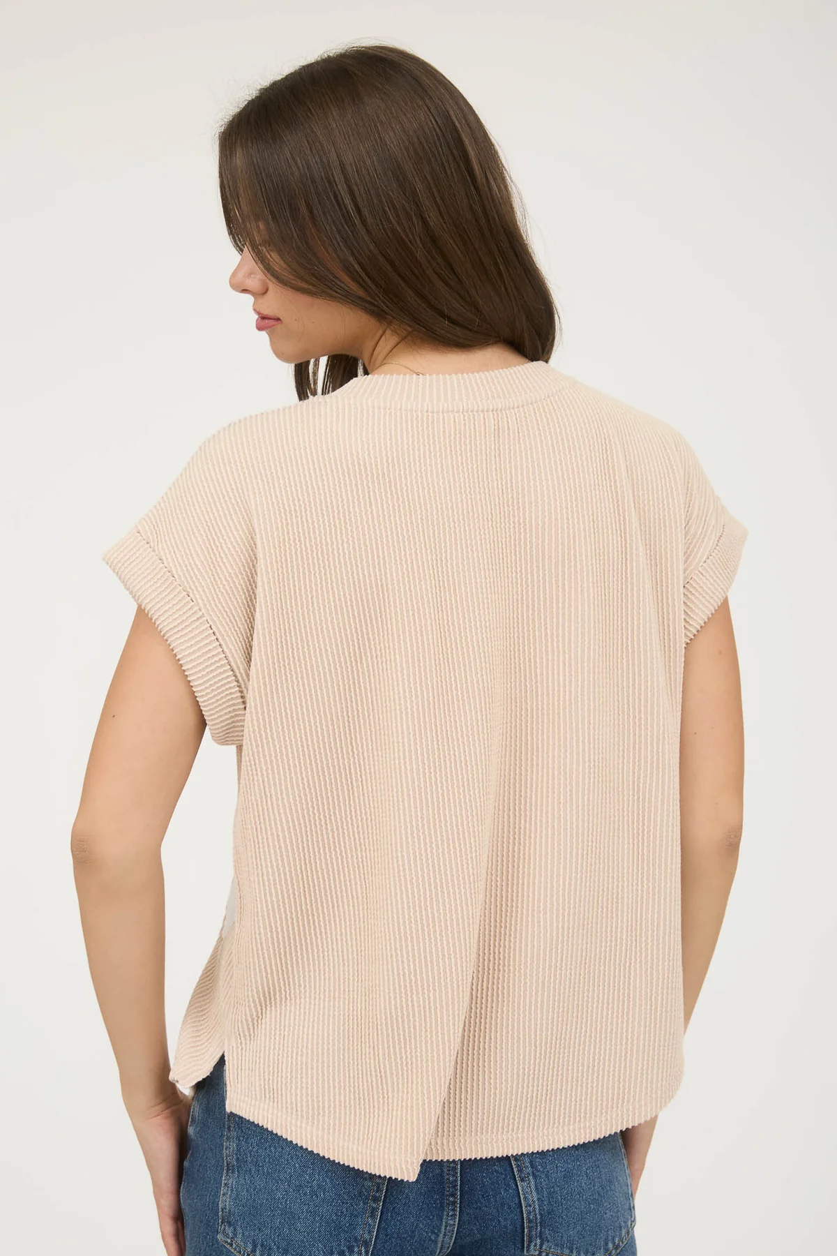 TEXAS SHORT SLEEVE  KNIT TOP