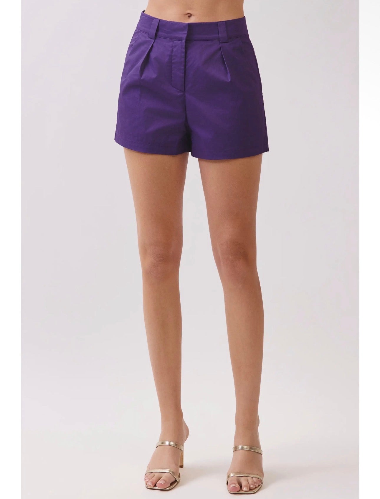 Tailored High Waisted Shorts