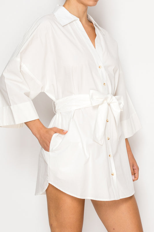 BELTED TUNIC TOP