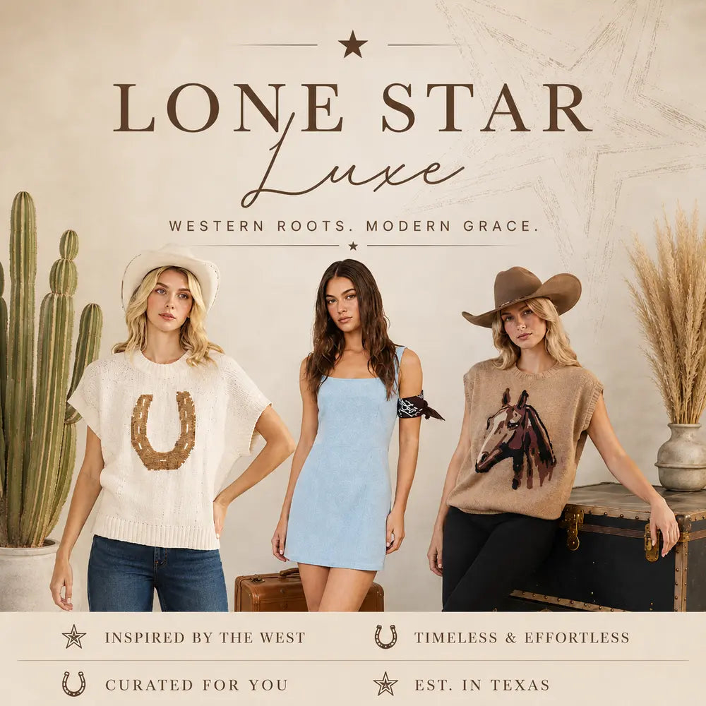 Lone Star Luxe mobile homepage banner