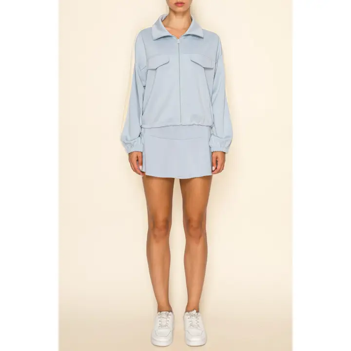 JACKET & SKIRT TRACK SET