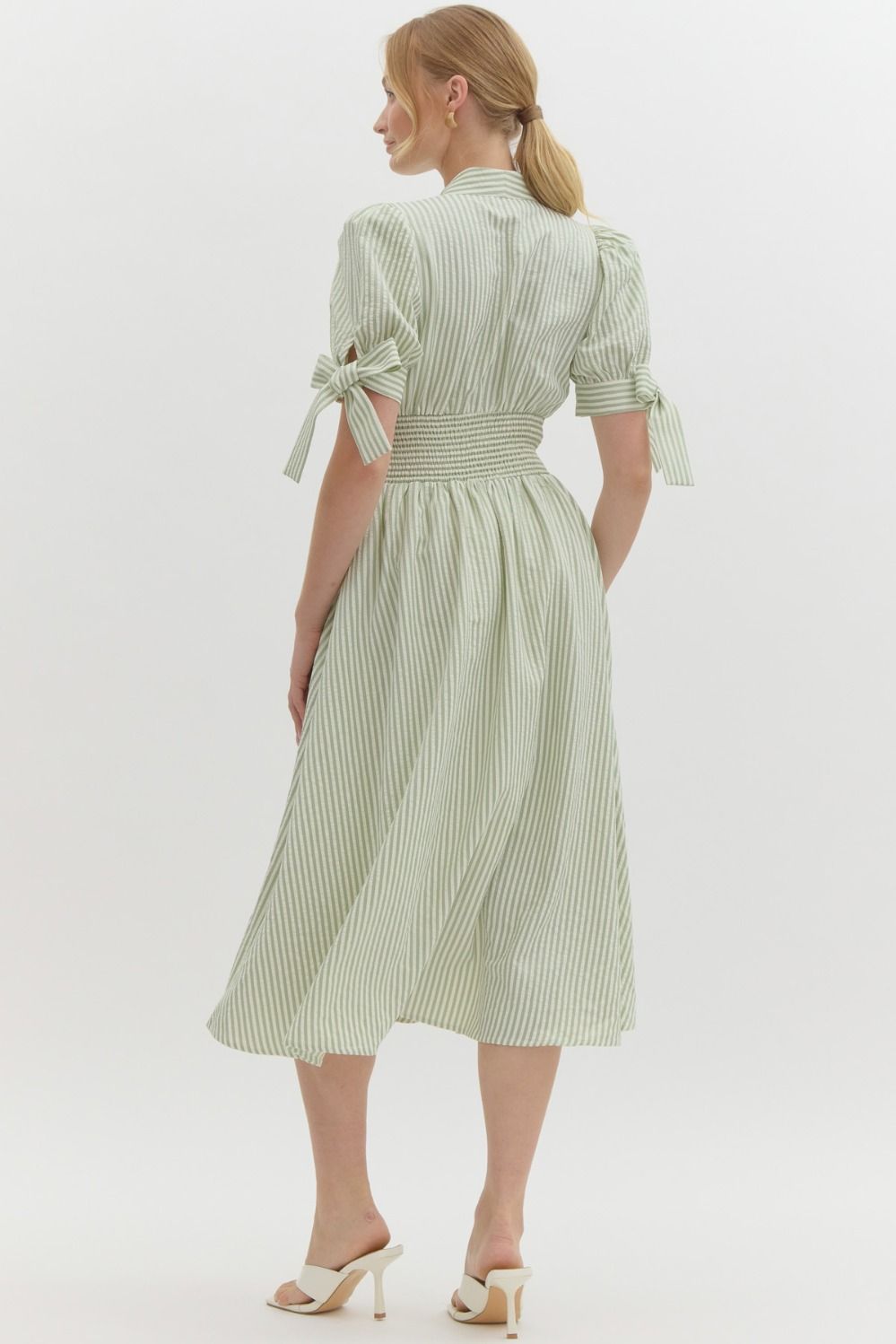 The Sage Haven Zipper Midi Dress