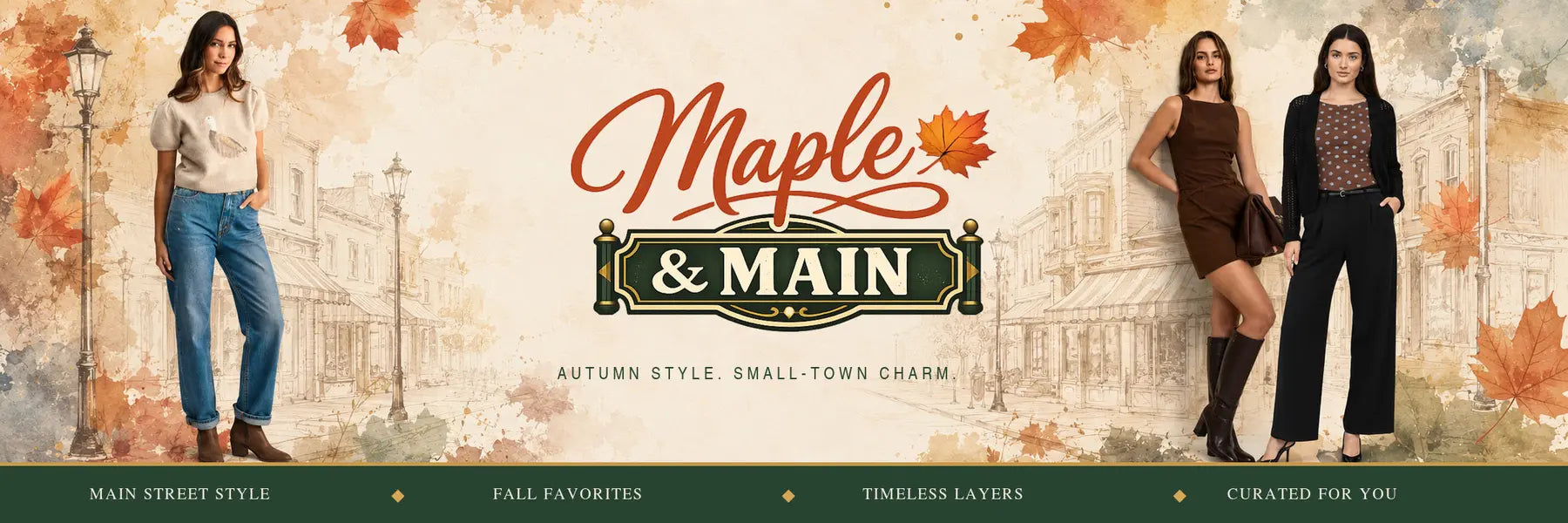 Maple & Main homepage banner