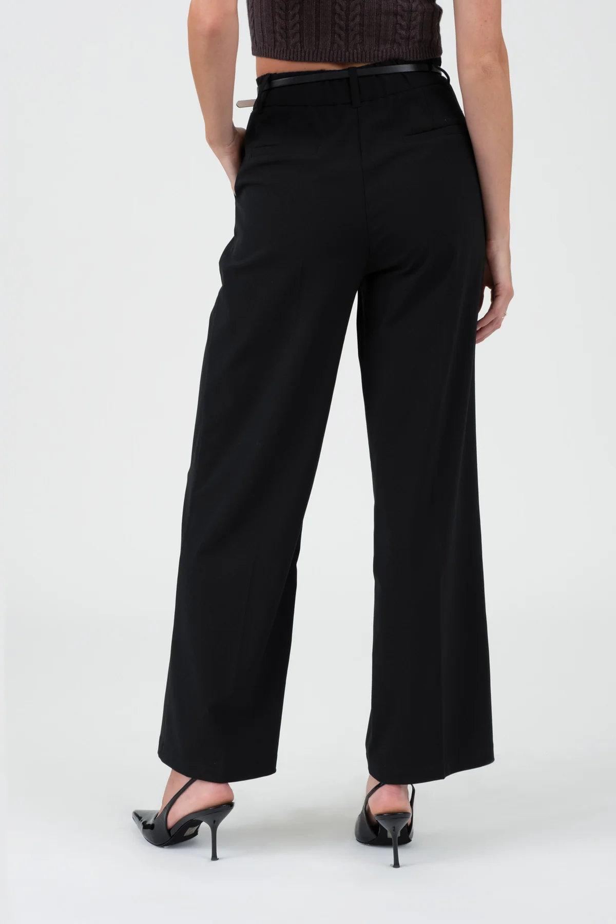 HIGH WAIST PLEATED TROUSERS