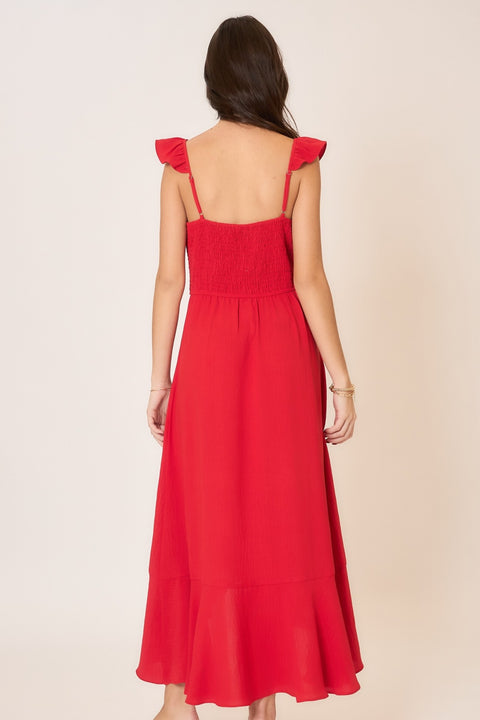 Tulip Ruffle Maxi Dress