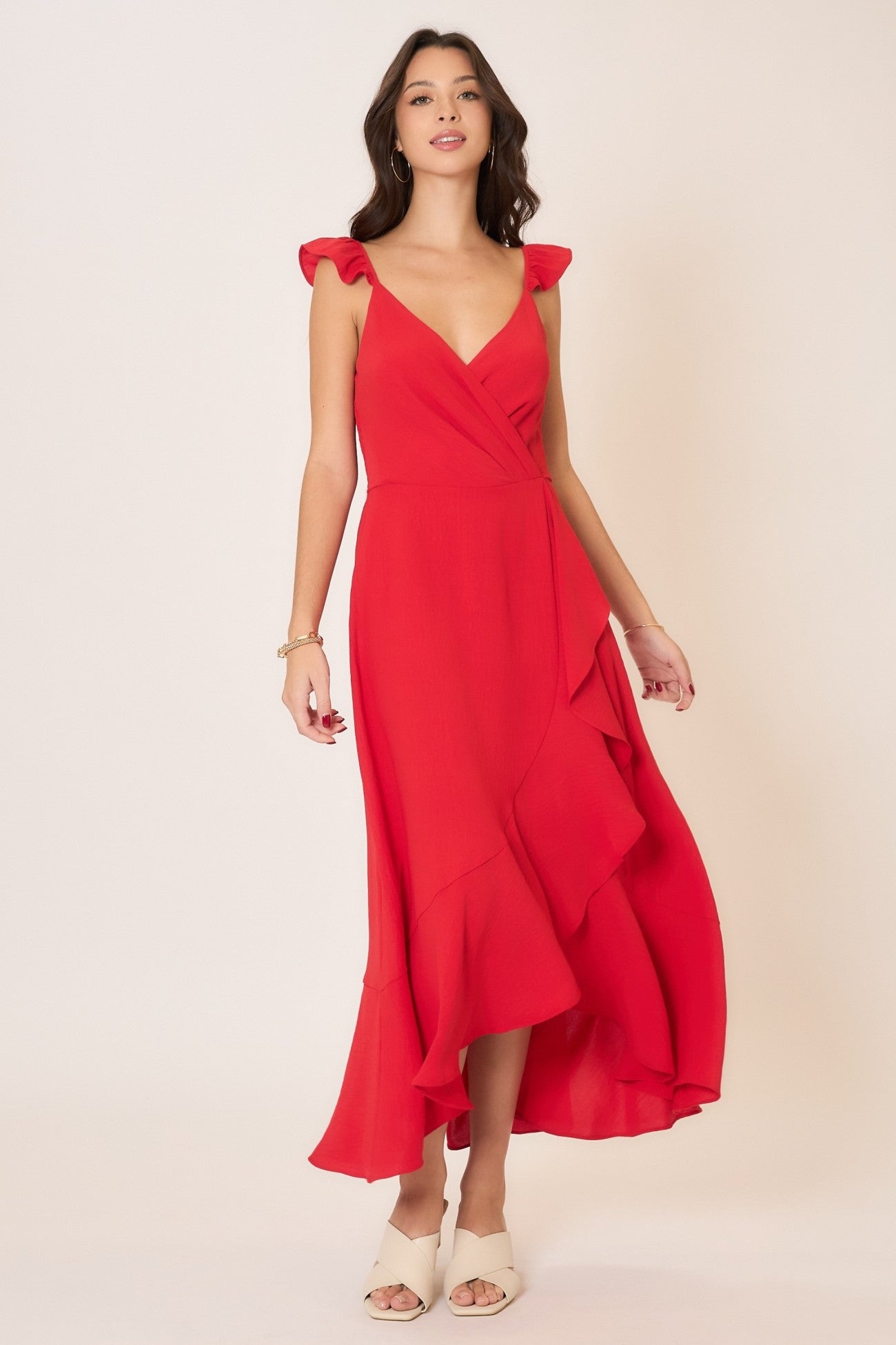 TULIP RUFFLE MAXI DRESS