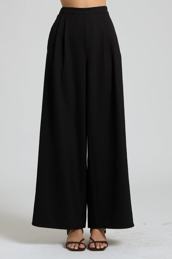 Satin Wide-Leg Pants