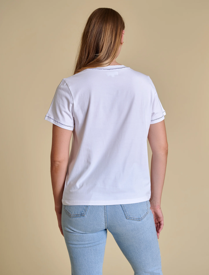 TCU EMBROIDERED TEE