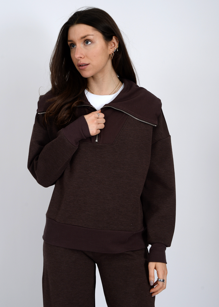 SEAN SOFT KNIT 1/2 ZIP PULLOVER