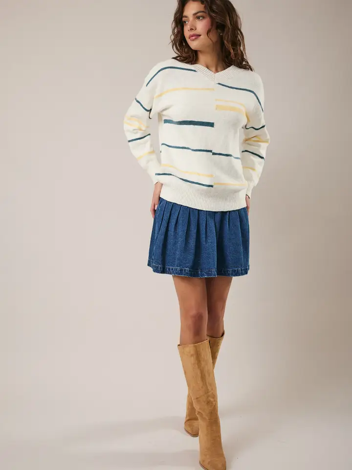 RETRO STRIPED SWEATER