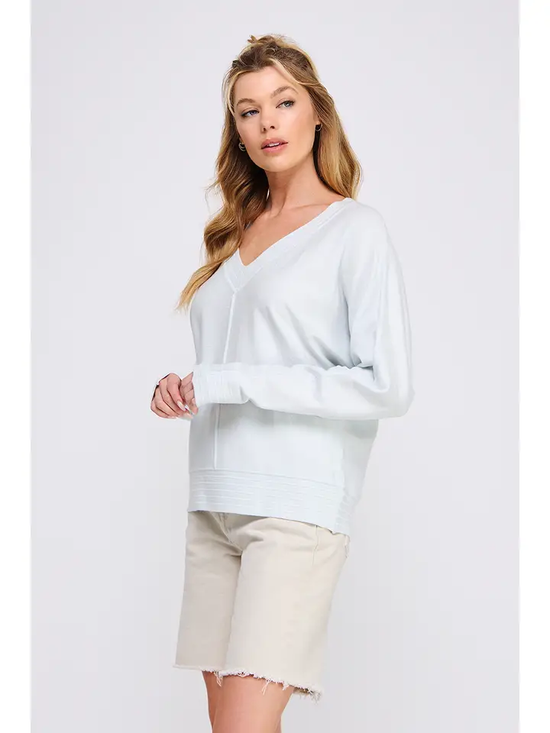 DETAILED VNECK SWEATER