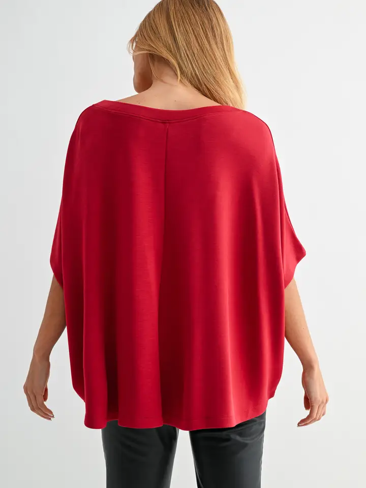 BOATNECK CLOUD FLEECE TOP