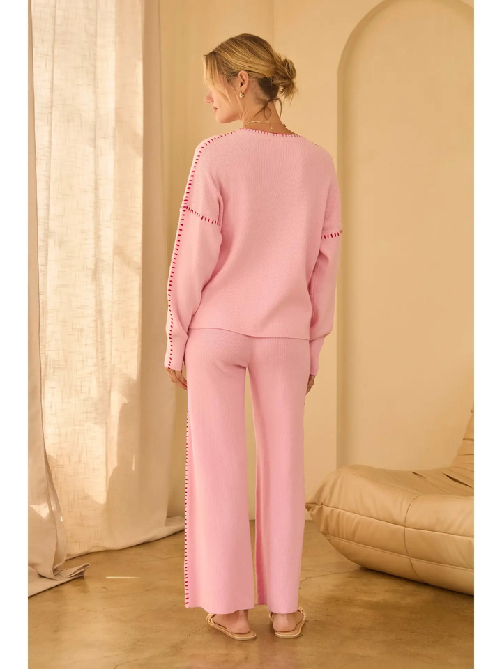 STITCH HEART SWEATER