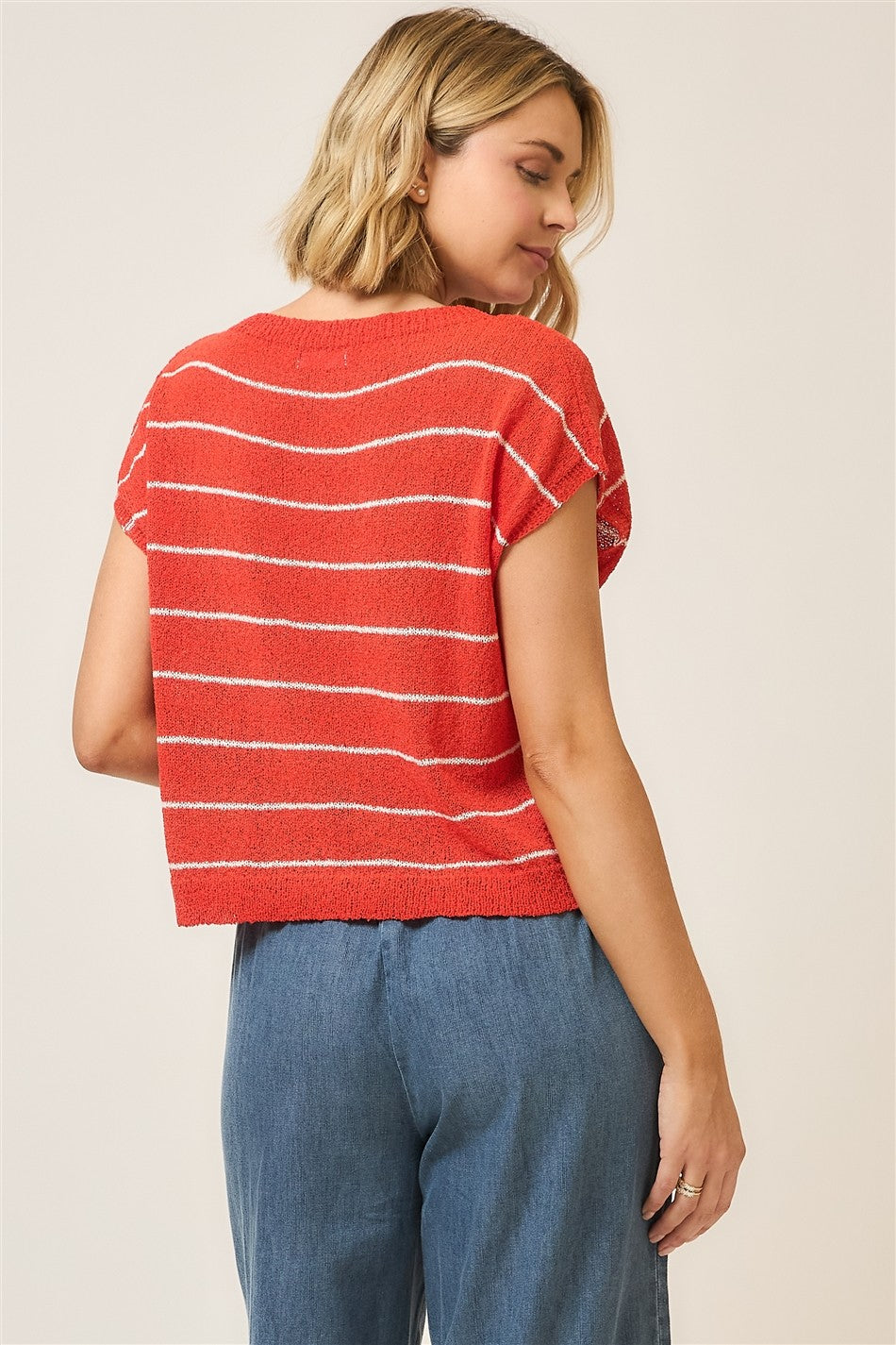 PINSTRIPE KNIT TOP