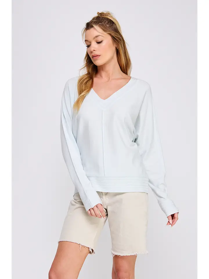 DETAILED VNECK SWEATER