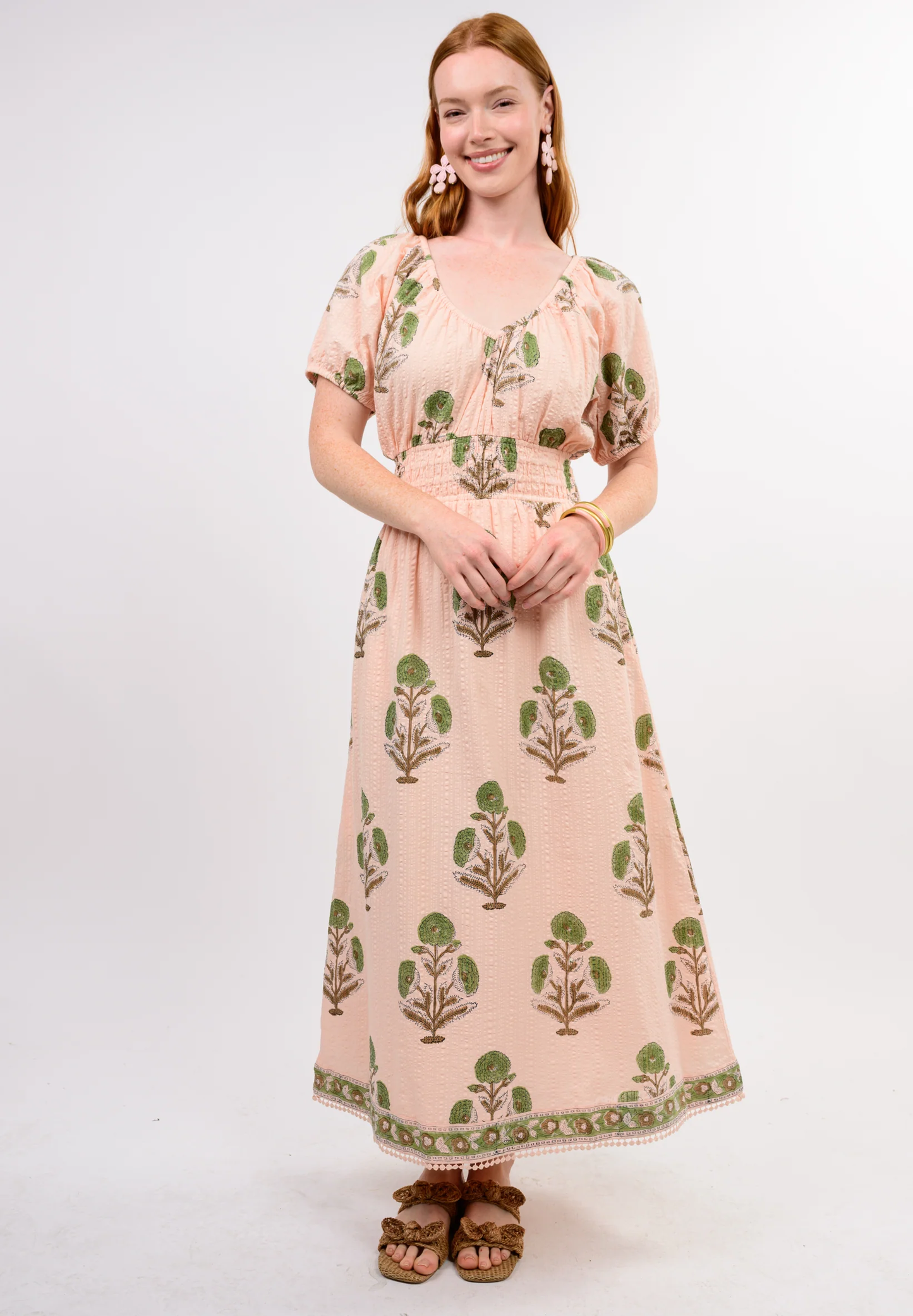 SEERSUCKER MAXI DRESS