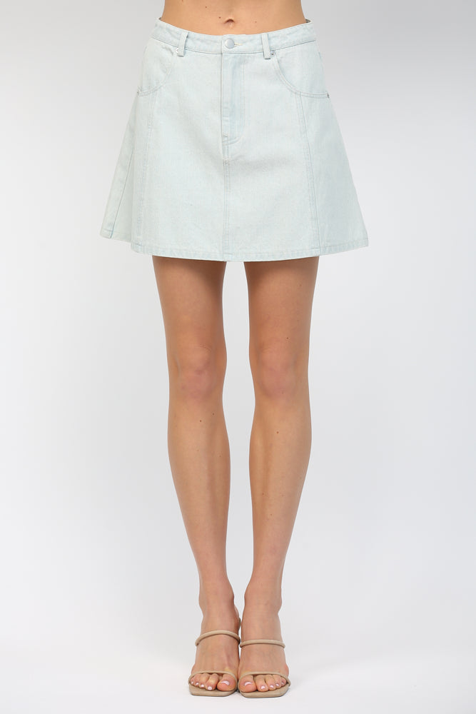 A-LINE DENIM SKIRT