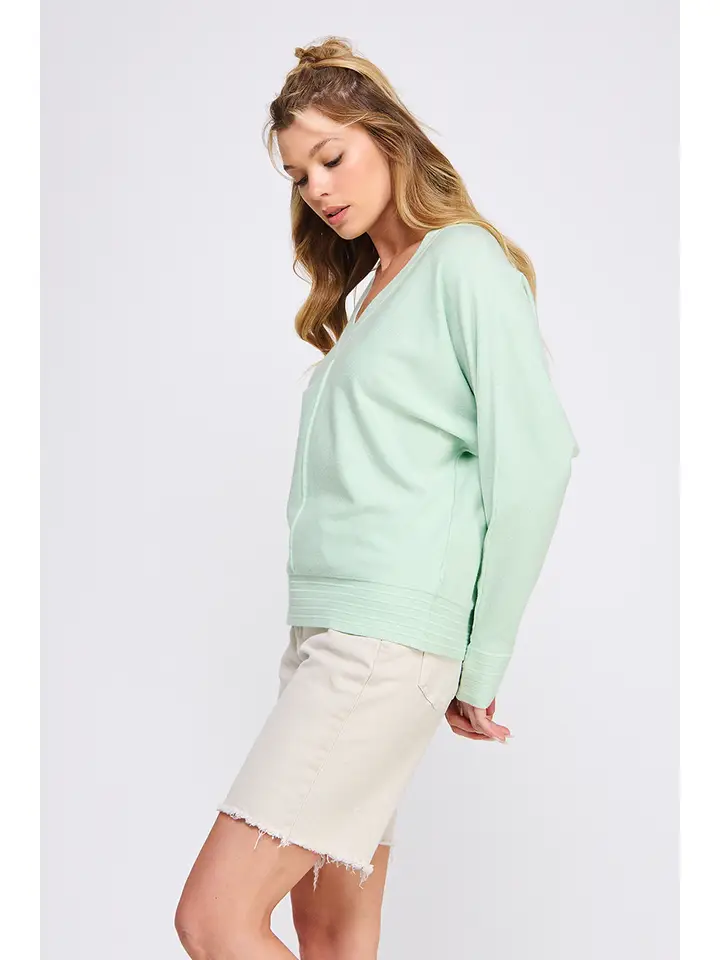 DETAILED VNECK SWEATER