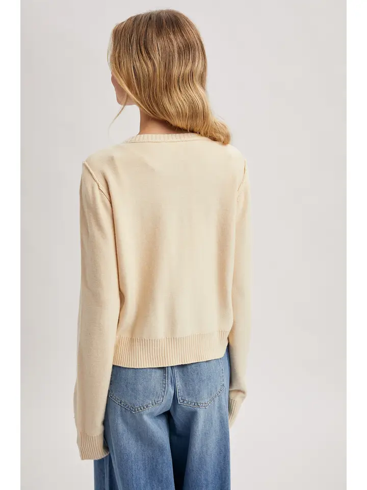 ROUND NECK CARDIGAN