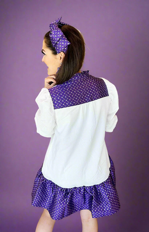 TCU Gameday Bib Dress