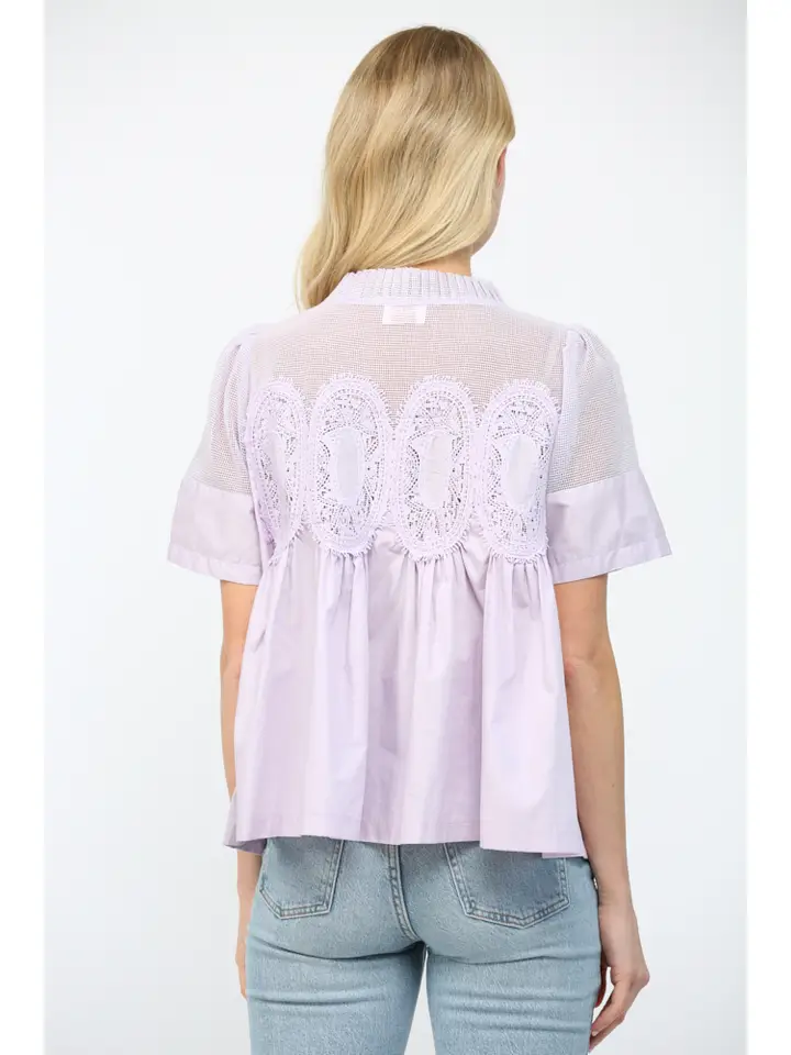 MESH APPLIQUE TOP