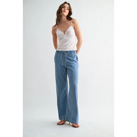 High Rise Wide Joggers
