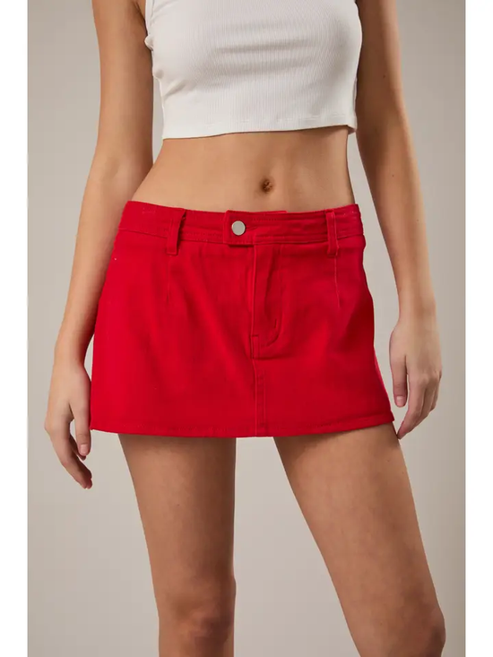 LOWRISE TWILL SKORT