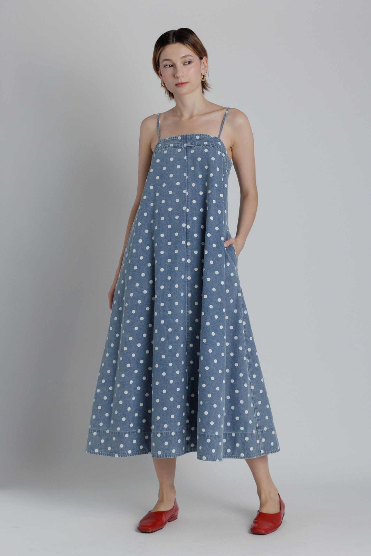 POLKA DOT ALINE MIDI DRESS