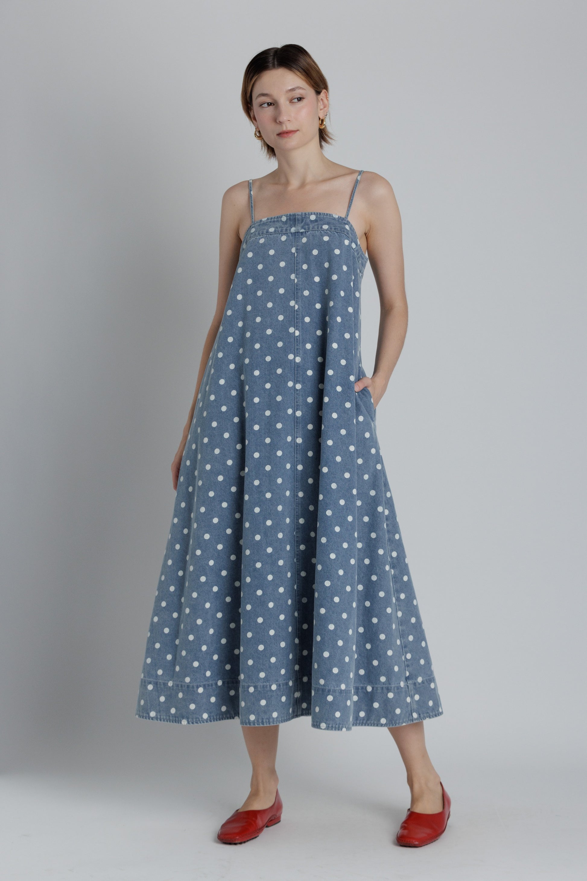 POLKA DOT ALINE MIDI DRESS