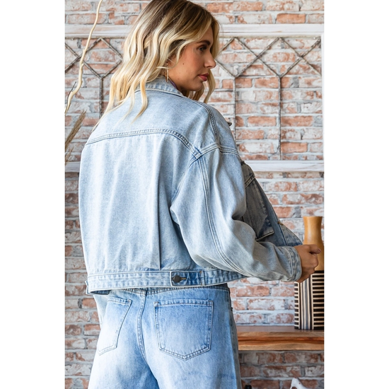 CARGO POCKET DENIM JACKET