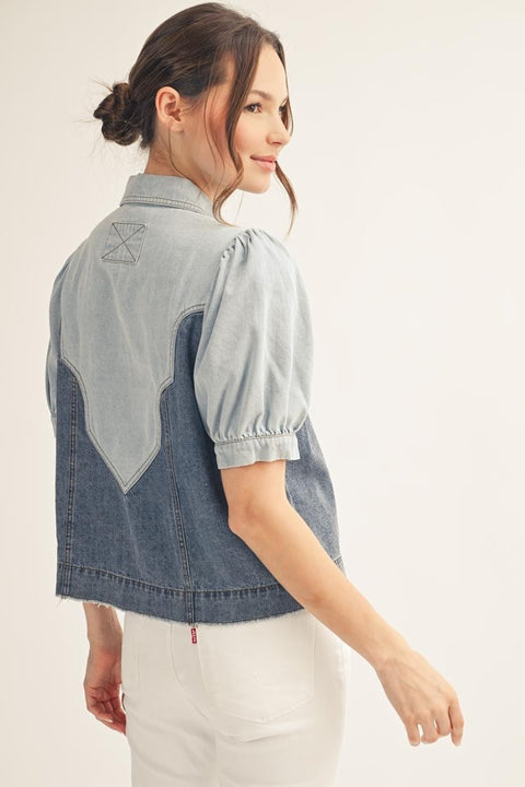 Duel Denim Top