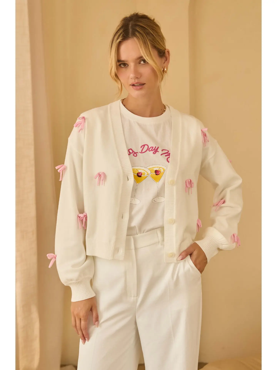 CARDIGAN WITH BOWS