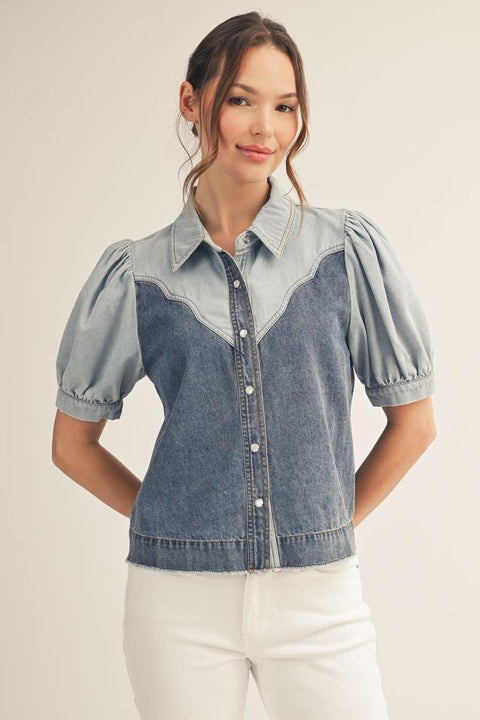 Duel Denim Top
