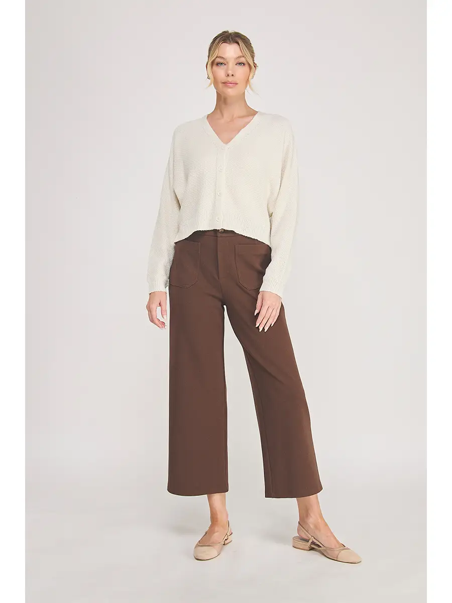 Black and brown straight-leg trousers - product image 5