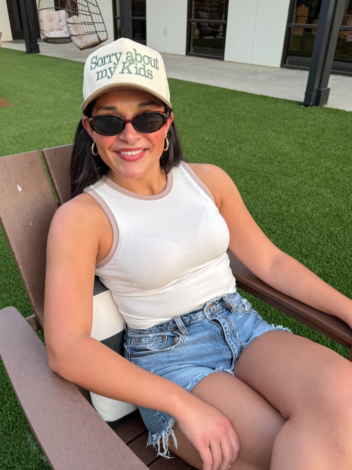 "Sorry About My Kids" Trucker Hat