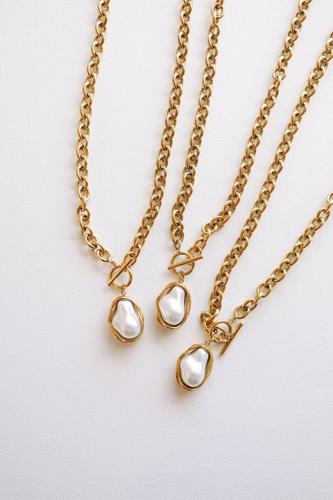 18K Gold Tarnish-Free Pearl Pendant