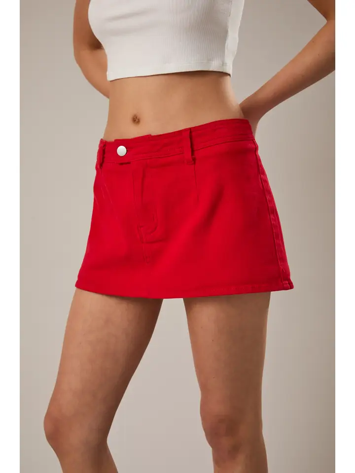 LOWRISE TWILL SKORT
