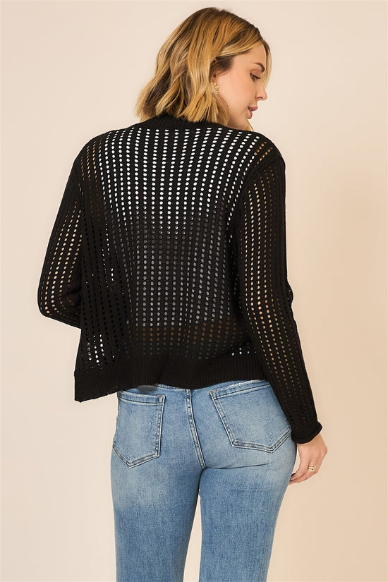 OPEN KNIT CARDIGAN