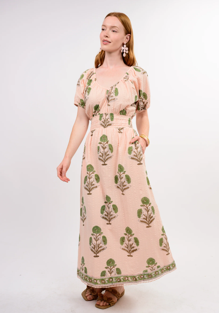 SEERSUCKER MAXI DRESS