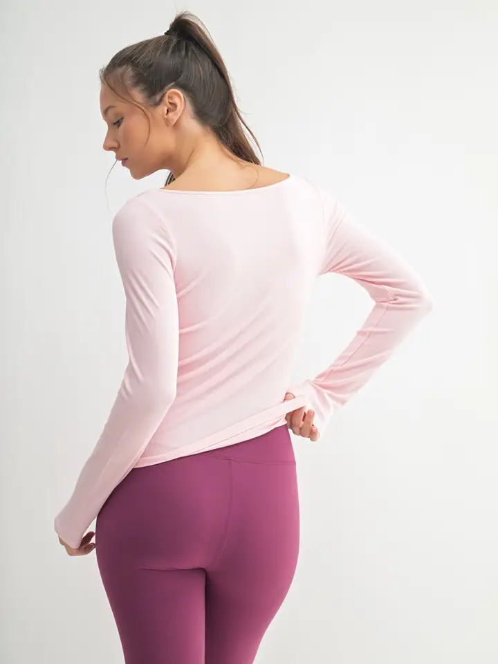 WIDE NECK LONG SLEEVE TOP