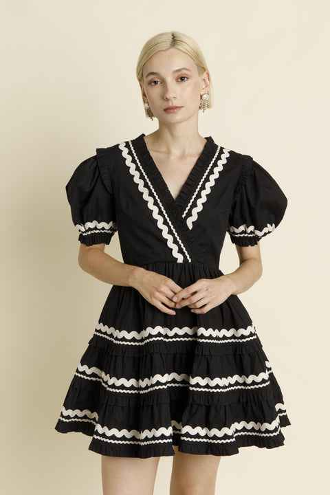 Ric Rac Trim Mini Dress