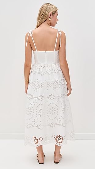 ISABELLA EMBROIDERED MIDI DRESS