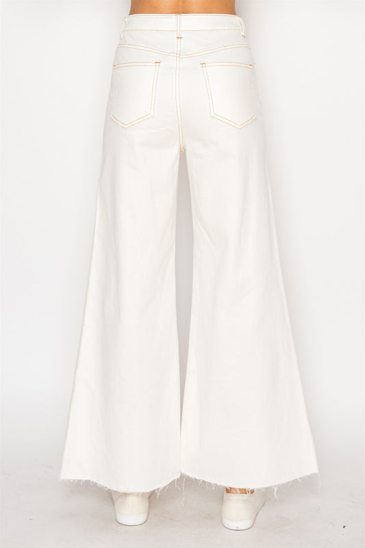 STITCH WIDE LEG DENIM