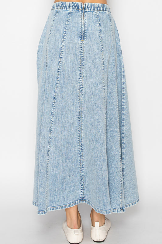 DENIM MIDI SKIRT