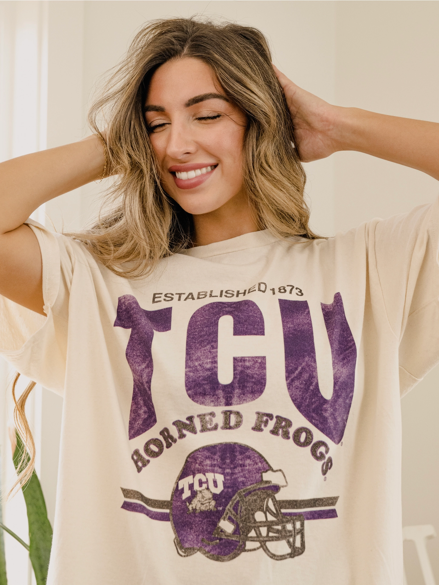 TCU EST DATE HELMET TEE