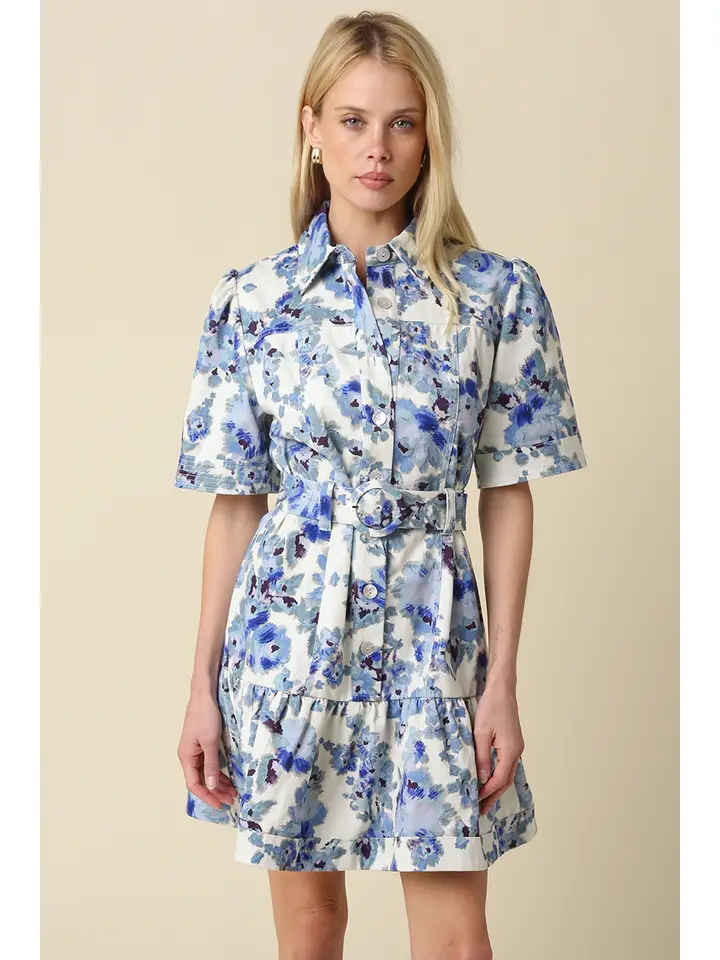 CORA FLORAL SHIRT DRESS