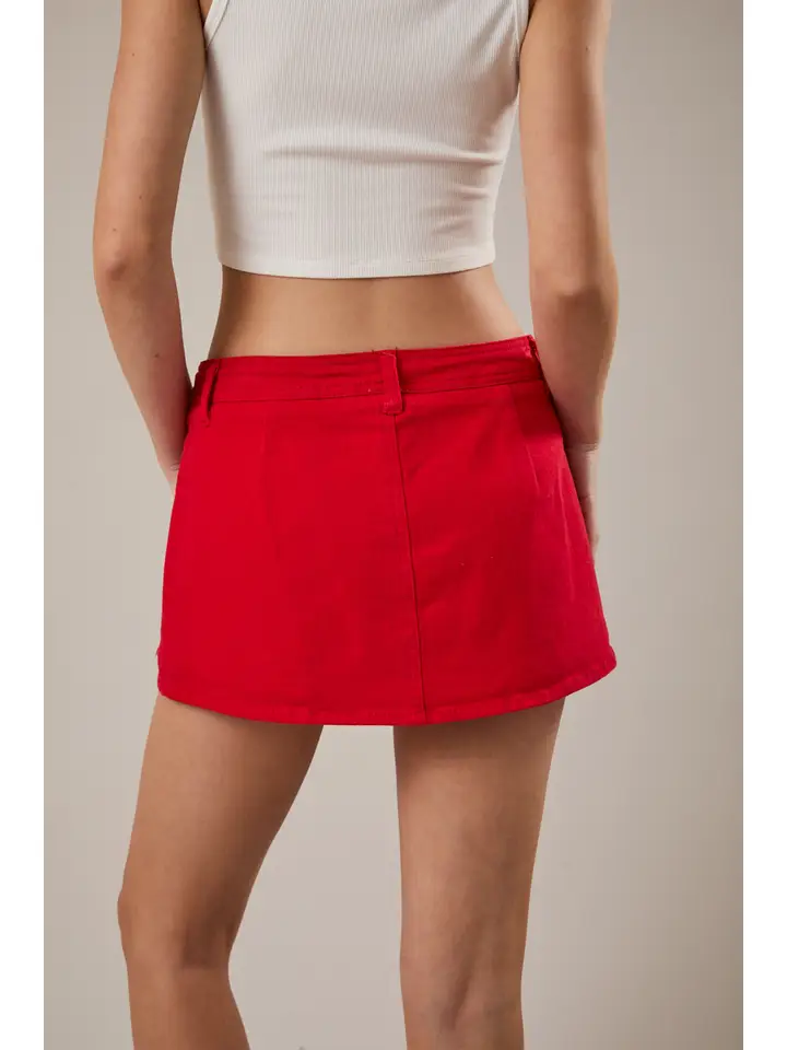 LOWRISE TWILL SKORT