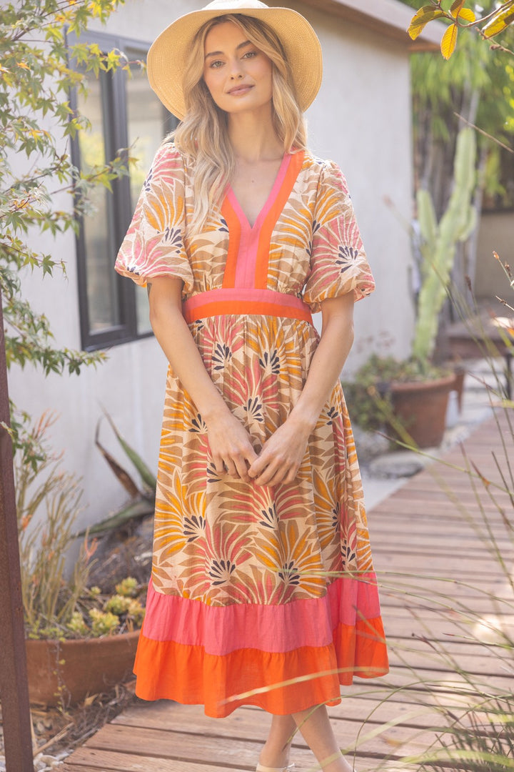 Tropical Sunset Maxi Dress