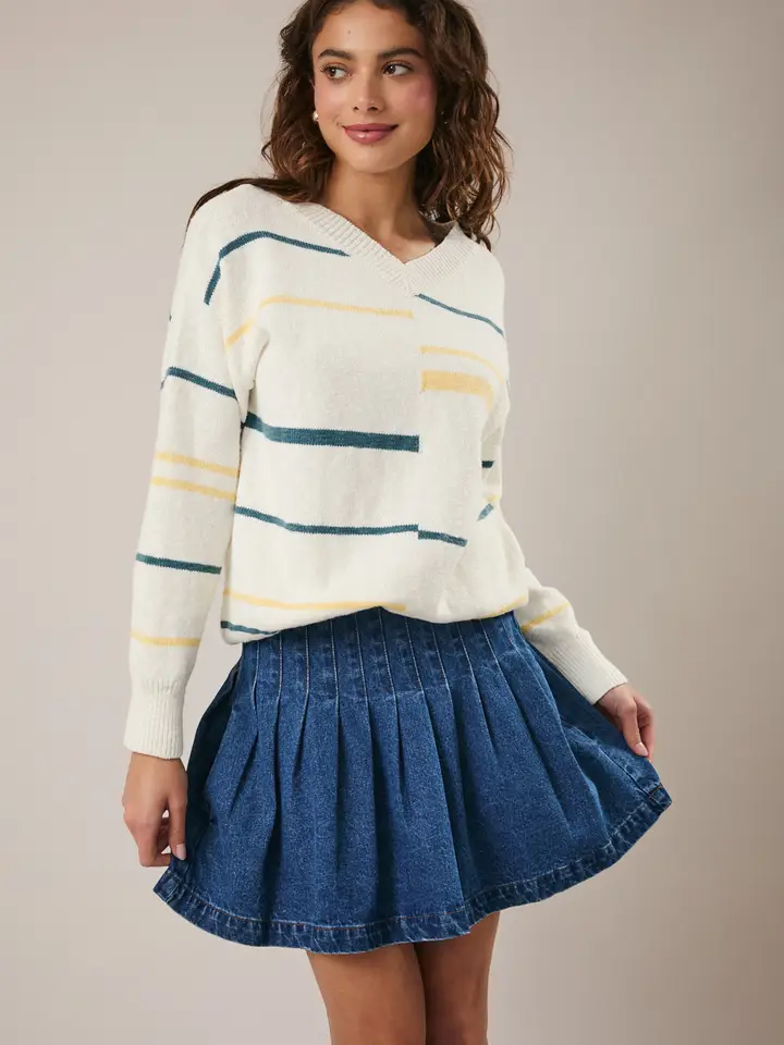 RETRO STRIPED SWEATER