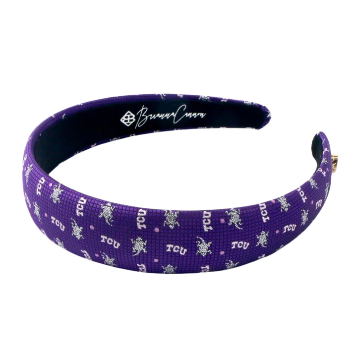 TCU PURPLE WOVEN THIN HEADBAND